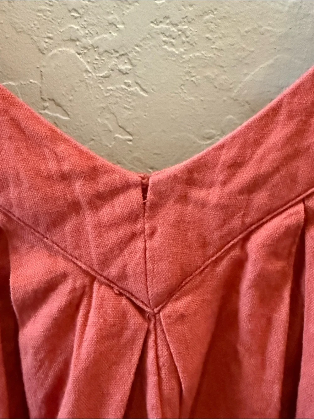 Free People Coral V-Neck Ruffle Sleeve Midi Dress